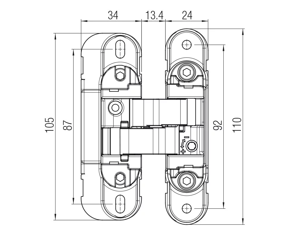 KOMBI Hybrid K1019 34 - Технический чертёж