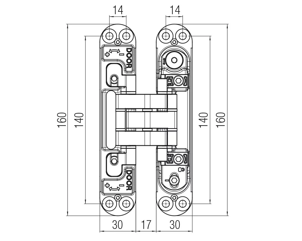 KUBI7 KINOX K7316 - Технический чертёж